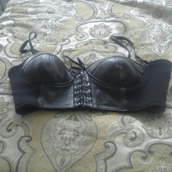real leather Other - Leather bralette